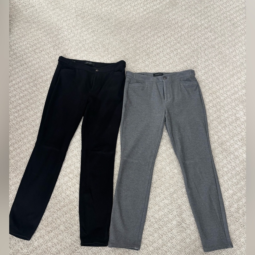 Talbots Black and Gray Lexington pants